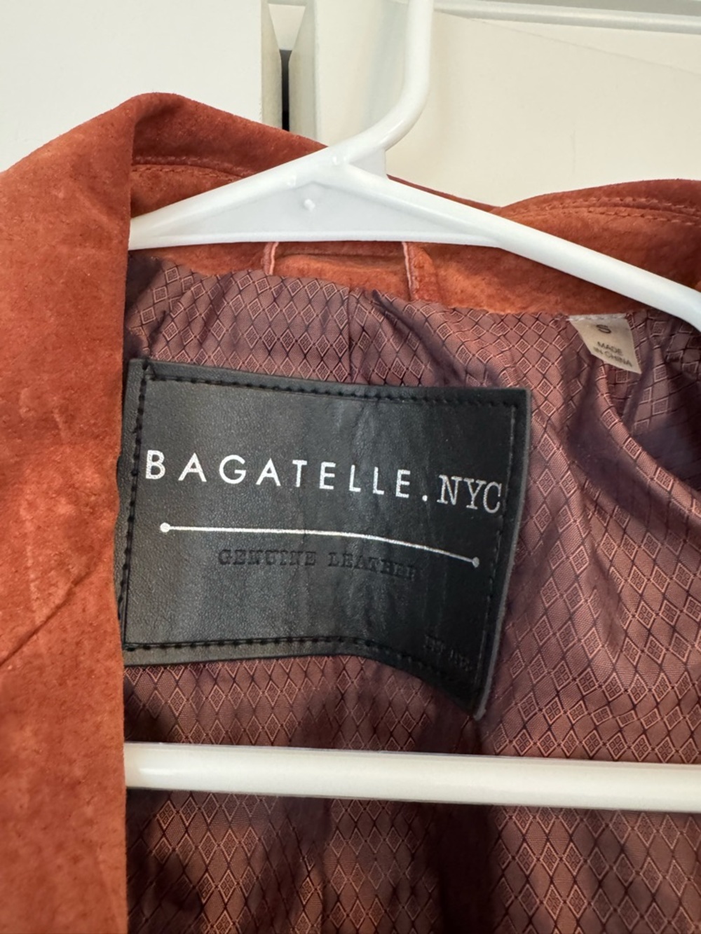 EUC Bagatelle NYC Suede Biker Jacket | Soft Leather Moto Jacket - Picture 4 of 4